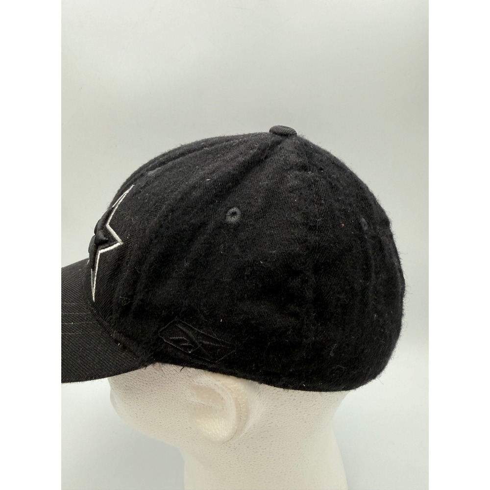 Dallas Cowboys Reebok NFL Fitted Hat Black 100% Wool Star Logo Size 7 3/8 - Picture 3 of 9